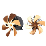 Darrahopens Appliances > Fans > Fan Accessories Wood Stove Fan Heat Powered 6 Blades Hanging Stove Fan Silent Flue Pipe Hanging Fireplace Fan Eco Friendly Wall Mount Gold In Australia - Darrahopens