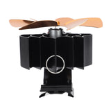 Darrahopens Appliances > Fans > Fan Accessories Wood Stove Fan Heat Powered 6 Blades Hanging Stove Fan Silent Flue Pipe Hanging Fireplace Fan Eco Friendly Wall Mount Gold In Australia - Darrahopens
