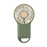 Darrahopens Appliances > Fans > Portable Fans 2-PCS Green New Portable Handheld Air Cooler Fan - Foldable Desktop USB Rechargeable Mini Fan with Climbing Buckle