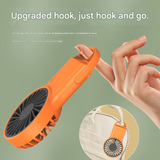 Darrahopens Appliances > Fans > Portable Fans 2-PCS Orange New Portable Handheld Air Cooler Fan - Foldable Desktop USB Rechargeable Mini Fan with Climbing Buckle