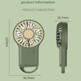Darrahopens Appliances > Fans > Portable Fans 2-PCS Orange New Portable Handheld Air Cooler Fan - Foldable Desktop USB Rechargeable Mini Fan with Climbing Buckle