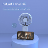 Darrahopens Appliances > Fans > Portable Fans 2-PCS White Portable USB Rechargeable Mini Handheld Fan with Desktop Base & Phone Stand - 3-Speed Quiet Operation