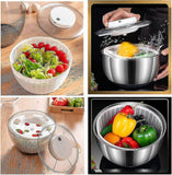 Darrahopens Appliances > Fans > Portable Fans 4.5L Electric Vegetable Spin Dryer - USB Rechargeable