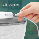 Darrahopens Appliances > Fans > Portable Fans 4.5L Electric Vegetable Spin Dryer - USB Rechargeable