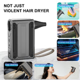 Darrahopens Appliances > Fans > Portable Fans Black Multifunctional Turbo Fan - Portable High-Speed Dust Blower with LED Light & Emergency Power Bank for Outdoor & Home Use