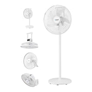 Darrahopens Appliances > Fans > Portable Fans DEVANTI 16" 5-in-1 Rechargeable Fan for Pedestal Table Floor Wall Ceiling