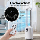 Darrahopens Appliances > Fans > Portable Fans Devanti 2in1 Bladeless Fan Air Purification W/ Remote 88cm