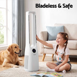Darrahopens Appliances > Fans > Portable Fans Devanti Bladeless Tower Fan 100cm 2-in-1 Cooling Airflow Purifying Remote In Australia - Darrahopens
