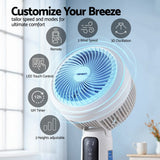 Darrahopens Appliances > Fans > Portable Fans Devanti Pedestal Fan W/ Remote 3 Speed 12H Timer Height Adjustable Cooling Fan