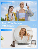 Darrahopens Appliances > Fans > Portable Fans Handheld Mini Fan (Brown), 3-in-1 USB Rechargeable Portable Fan with Power Bank & Flashlight, Pocket Design for Travel & Summer