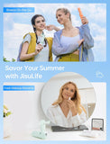 Darrahopens Appliances > Fans > Portable Fans Handheld Mini Fan (Green), 3-in-1 USB Rechargeable Portable Fan with Power Bank & Flashlight, Pocket Design for Travel & Summer