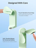 Darrahopens Appliances > Fans > Portable Fans Handheld Mini Fan (Green), 3-in-1 USB Rechargeable Portable Fan with Power Bank & Flashlight, Pocket Design for Travel & Summer