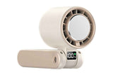 Darrahopens Appliances > Fans > Portable Fans Handheld Portable Fan with Ice Cooler 100-Speed Rechargeable Handheld Fan - Beige