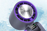 Darrahopens Appliances > Fans > Portable Fans Handheld Portable Fan with Ice Cooler 100-Speed Rechargeable Handheld Fan - Gray