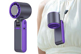Darrahopens Appliances > Fans > Portable Fans Handheld Portable Fan with Ice Cooler 100-Speed Rechargeable Handheld Fan - Purple