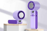 Darrahopens Appliances > Fans > Portable Fans Handheld Portable Fan with Ice Cooler 100-Speed Rechargeable Handheld Fan - Purple