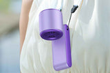 Darrahopens Appliances > Fans > Portable Fans Handheld Portable Fan with Ice Cooler 100-Speed Rechargeable Handheld Fan - Purple