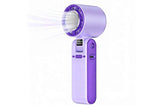 Darrahopens Appliances > Fans > Portable Fans Handheld Portable Fan with Ice Cooler 100-Speed Rechargeable Handheld Fan - Purple