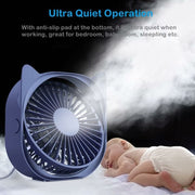 Darrahopens Appliances > Fans > Portable Fans Personal Desk Fans Small Quiet, 3 Wind Speeds, Small Portable Table Fans Fast Cooling For Office, Dorm ROom (Blue)