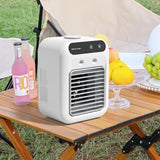 Darrahopens Appliances > Fans > Portable Fans Portable 500ml Large-Capacity Air Cooler Fan - 9-Blade Strong Wind & Wide-Angle Oscillation, Easy Top-Fill Desktop Evaporative Humidifier