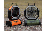 Darrahopens Appliances > Fans > Portable Fans Portable Camping Fan with Light Large Capacity Outdoor Rechargeable Tent Fan - Army Green
