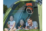 Darrahopens Appliances > Fans > Portable Fans Portable Camping Fan with Light Large Capacity Outdoor Rechargeable Tent Fan - Orange