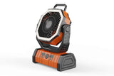 Darrahopens Appliances > Fans > Portable Fans Portable Camping Fan with Light Large Capacity Outdoor Rechargeable Tent Fan - Orange
