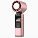 Darrahopens Appliances > Fans > Portable Fans Portable Fan Handheld Mini Turbo Fan Battery ， High Speed Powerful Ice Cooling 5 Speed Adjustable Rechargeable Personal Fans for Beach Camping Travel Working （Cherry Blossom Pink）