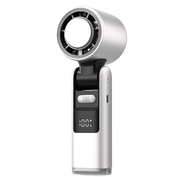 Darrahopens Appliances > Fans > Portable Fans Portable Fan Handheld Mini Turbo Fan Battery ， High Speed Powerful Ice Cooling 5 Speed Adjustable Rechargeable Personal Fans for Beach Camping Travel Working （White）