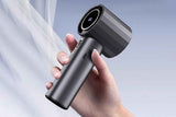 Darrahopens Appliances > Fans > Portable Fans Portable Handheld Turbo Fan Windy Speed Adjustable Mini Personal Battery Operated Fan -Grey