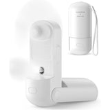 Darrahopens Appliances > Fans > Portable Fans Portable Misting Fan, 3 In 1 Handheld Fan, 3 Adjustable Speeds, Foldable Personal Fan For Girls Women Traveling (White)