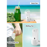 Darrahopens Appliances > Fans > Portable Fans Portable Misting Fan, 3 In 1 Handheld Fan, 3 Adjustable Speeds, Foldable Personal Fan For Girls Women Traveling (White)