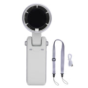 Darrahopens Appliances > Fans > Portable Fans Portable Turbo Handheld Fan with Digital Display – 5-Speed Rechargeable Mini Fan, 3600mAh Battery, Foldable & Neck Strap Design for Outdoor Travel and Daily Use(White)