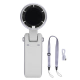 Darrahopens Appliances > Fans > Portable Fans Portable Turbo Handheld Fan with Digital Display – 5-Speed Rechargeable Mini Fan, 3600mAh Battery, Foldable & Neck Strap Design for Outdoor Travel and Daily Use(White)