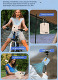 Darrahopens Appliances > Fans > Portable Fans Red High-Speed Mini Clip Fan with 360° Rotation – Portable, Rechargeable & Multi-Functional Cooling Solution