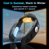 Darrahopens Appliances > Fans > Portable Fans Space Heater Indoor Portable Fan Air Cooler Hanging Neck Fan Neckband Mobile Air Conditioner For Winter Heating Warmer Summer In Australia - Darrahopens