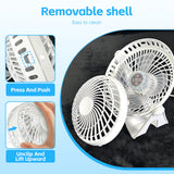 Darrahopens Appliances > Fans > Portable Fans USB Powered Desk Fan – Portable 2-Speed Adjustable Angle Cooling Fan (White)