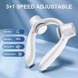 Darrahopens Appliances > Fans > Portable Fans White Portable Neck Fan: Hands-Free Wearable Air Conditioner with 4000mAh Battery for Australian Travel & Daily Use