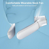 Darrahopens Appliances > Fans > Portable Fans White Portable Neck Fan: Hands-Free Wearable Air Conditioner with 4000mAh Battery for Australian Travel & Daily Use