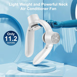 Darrahopens Appliances > Fans > Portable Fans White Portable Neck Fan: Hands-Free Wearable Air Conditioner with 4000mAh Battery for Australian Travel & Daily Use