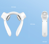 Darrahopens Appliances > Fans > Portable Fans White Portable Neck Fan: Hands-Free Wearable Air Conditioner with 4000mAh Battery for Australian Travel & Daily Use