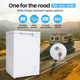 Darrahopens Appliances > Fridges & Freezers > Freezers GECKO 100L Portable Chest Freezer, 12V/24V/240V for Motorhome and Caravan, White