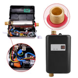 Darrahopens Appliances > Fridges & Freezers > Fridges 220V 3800W Mini Electric Tankless Instant Hot Water Heater Bathroom Kitchen Washing Black In Australia - Darrahopens