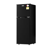Darrahopens Appliances > Fridges & Freezers > Fridges Devanti 122L Two Door Bar Fridge Mini Fridge with Freezer Black