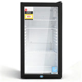 Darrahopens Appliances > Fridges & Freezers > Fridges Devanti 78L Bar Fridge Glass Door Mini Fridge Countertop Cooler Black