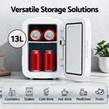 Darrahopens Appliances > Fridges & Freezers > Fridges Glacio Mini Fridge Portable 13L White Electric Cooler Warmer 12V 220V