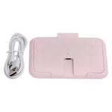 Darrahopens Appliances > Fridges & Freezers > Fridges USB Wet Wipe Heater Constant Temperature Portable Baby Wipes Warmer for Household Car Outdoor Pink In Australia - Darrahopens