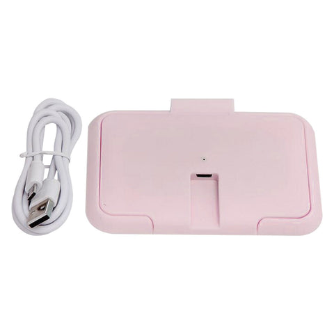 Darrahopens Appliances > Fridges & Freezers > Fridges USB Wet Wipe Heater Constant Temperature Portable Baby Wipes Warmer for Household Car Outdoor Pink In Australia - Darrahopens