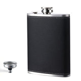Darrahopens Appliances > Fridges & Freezers > Wine Fridges Black 8oz Stainless Steel Hip Flask with Black Lychee Grain Texture and Funnel, Portable 12.2cm Bottle for Australian Camping and Outdoors