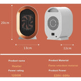 Darrahopens Appliances > Heaters > Electric Heaters 1200W Electric Ceramic Fan Heater With 2 Heat Settings And Overheat Protection Fast Heating And Quiet With Low Energy